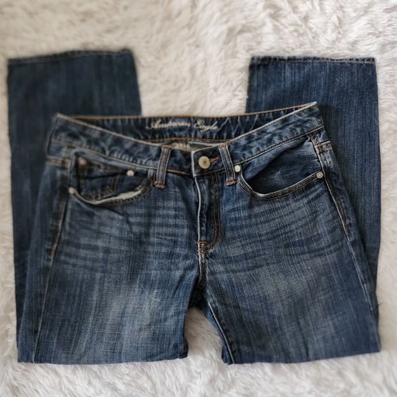 American Eagle Outfitters Denim - American Eagle Dark Wash Boy Fit Capris Size 6
